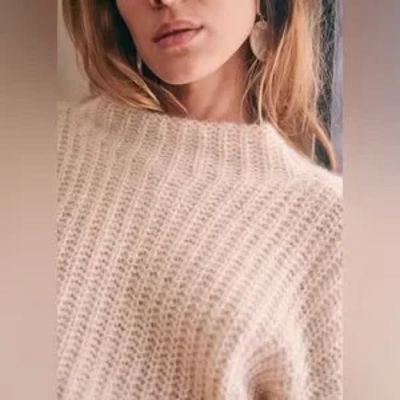 NWT Sezane OLRIC Sweater rose pale szXS - Picture 3 of 4